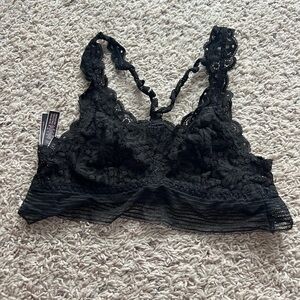 Victorias secrets black lace bralette